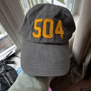 Never worn 504 (Louisiana) area code baseball hat